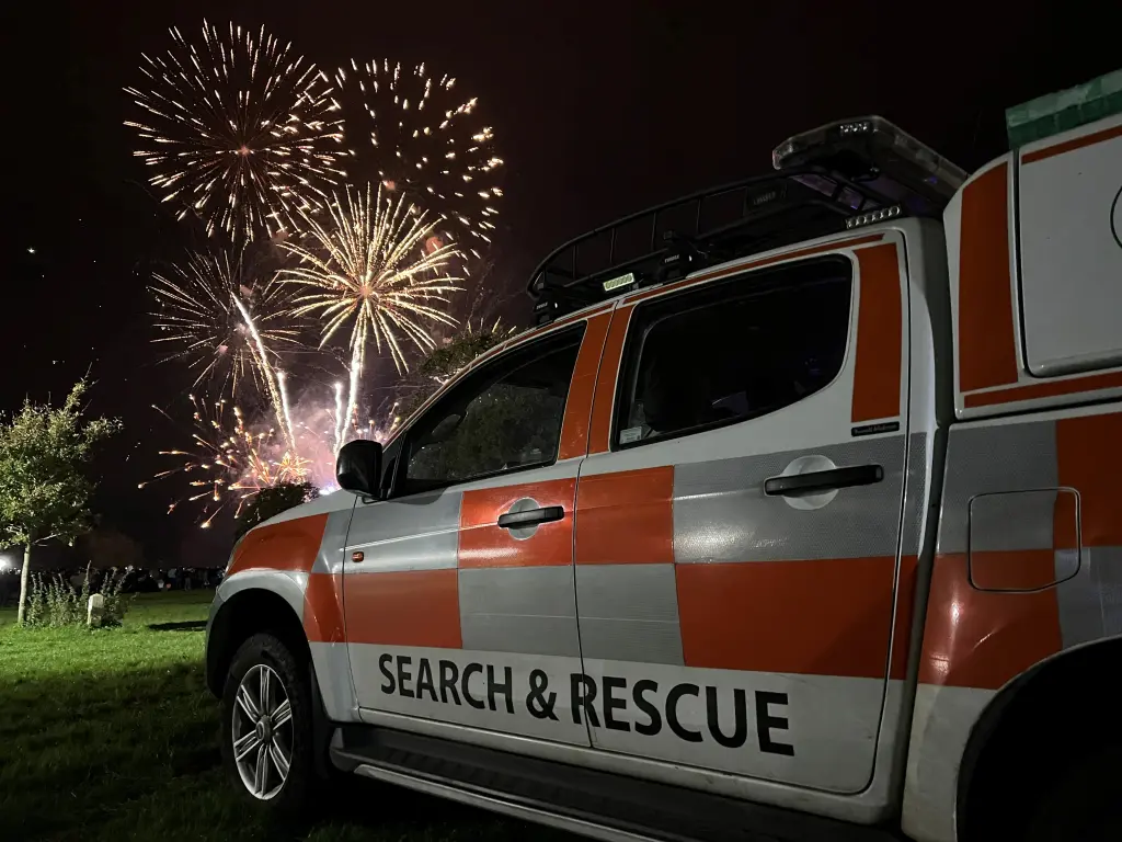 Wiltshire Search and Rescue at a fireworks display