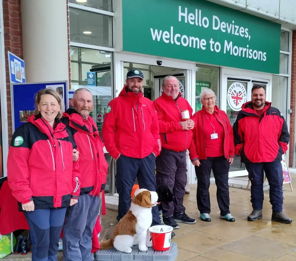 Volunteers raising money at a supermarket